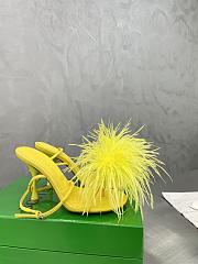 Bottega Veneta Yellow Feather Dot Pumps - 3