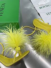 Bottega Veneta Yellow Feather Dot Pumps - 2