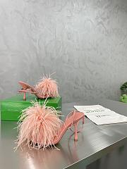 Bottega Veneta Pink Feather Dot Pumps - 1