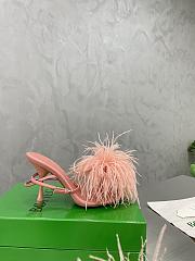 Bottega Veneta Pink Feather Dot Pumps - 4