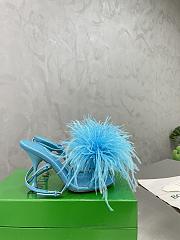 Bottega Veneta Blue Feather Dot Pumps - 5