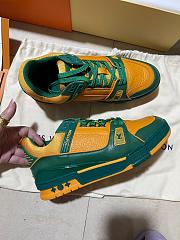 LV TRAINER SNEAKER GREEN YELLOW - 5