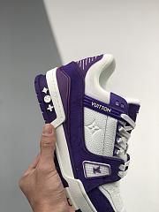 LV TRAINER SNEAKER PURPLE WHITE - 3