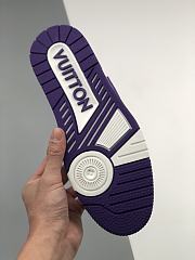 LV TRAINER SNEAKER PURPLE WHITE - 4