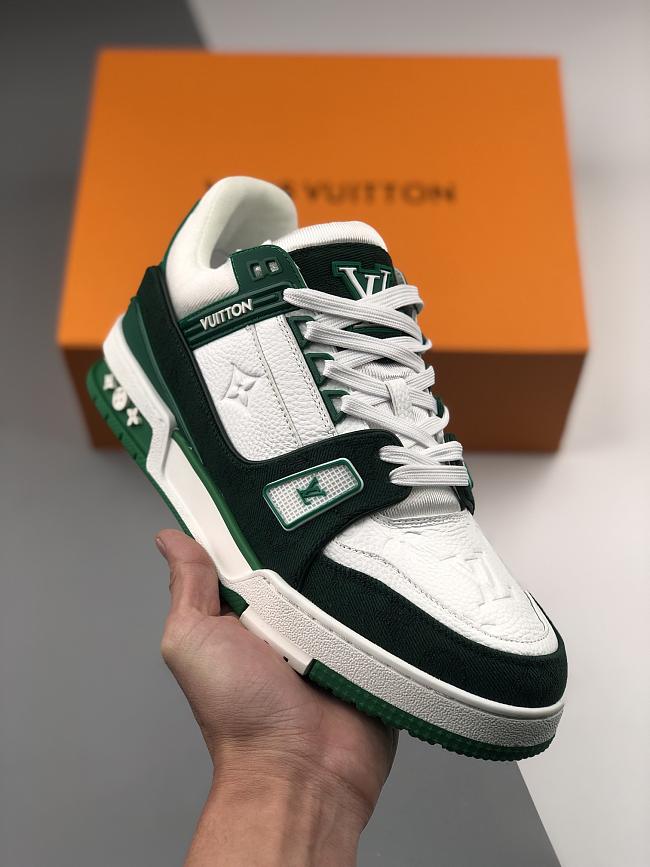 LV TRAINER SNEAKER DARK GREEN  - 1