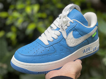 Louis Vuitton x Nike Air Force 1 Sky Blue