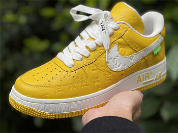 Louis Vuitton x Nike Air Force 1 Yellow