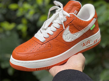 Louis Vuitton x Nike Air Force 1 Orange