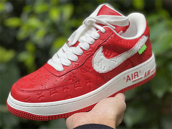 Louis Vuitton x Nike Air Force 1 Red