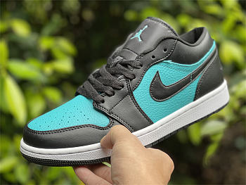 Air Jordan 1 Low LT Blue Black Green 553558 026