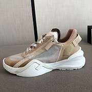 Fendi Flow Low top in pink nylon and suede - 1