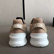 Fendi Flow Low top in pink nylon and suede - 4
