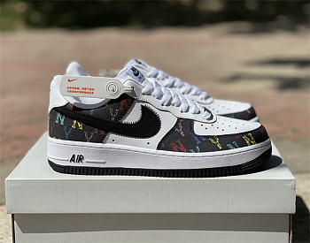 Nike Air Force 1 07 Black White Tick Five Colours 315122-444