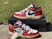 Air Jordan 1 Low White University Red Black Off-White 553558-118 - 3