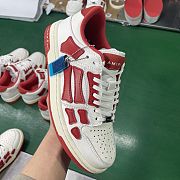 AMIRI Skel Top Low White Red - 6