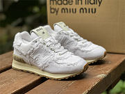 New Balance 574 White Furry - 2