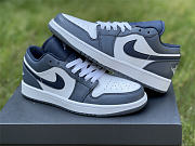 Air Jordan 1 Low White Navy Blue 553558-414 - 5