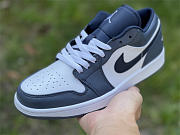 Air Jordan 1 Low White Navy Blue 553558-414 - 4