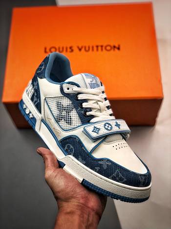 LOUIS VUITTON TRAINER SNEAKER BLUE