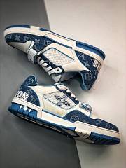 LOUIS VUITTON TRAINER SNEAKER BLUE - 6
