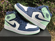 Air Jordan 1 Mid Mystic Navy Mint Foam 554724-413 - 2
