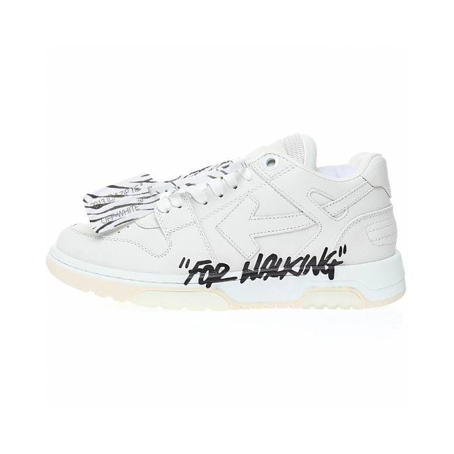 OFF-WHITE Out Of Office OOO Low Tops For Walking White Black 2021 - 1