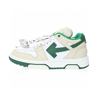 OFF-WHITE OOO Low Out Of Office White Green - OMIA189R21LEA0010155