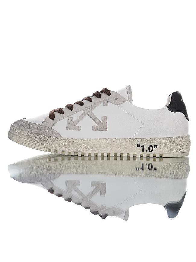 OFF-WHITE Vulc Low Eco Canvas White Brown FW21  OWIA178F21FAB0020130 - 1