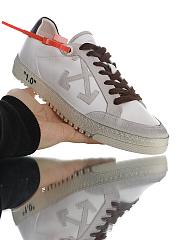 OFF-WHITE Vulc Low Eco Canvas White Brown FW21  OWIA178F21FAB0020130 - 6
