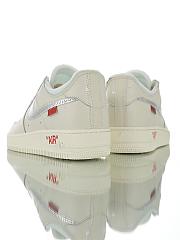 Off-White x Nike Air Force 1 Low 07 Queen Metallic Sliver Red AO4298-100 - 4