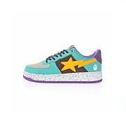 A Bathing Ape Bape Sta Teal Brown Yellow Suede - 1I20-191-008 - 1