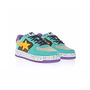 A Bathing Ape Bape Sta Teal Brown Yellow Suede - 1I20-191-008 - 3
