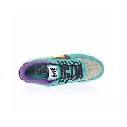 A Bathing Ape Bape Sta Teal Brown Yellow Suede - 1I20-191-008 - 2