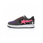 A Bathing Ape Bape Sta Black Grey Pink Suede - 1I20-191-008 - 1