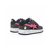 A Bathing Ape Bape Sta Black Grey Pink Suede - 1I20-191-008 - 5