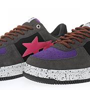 A Bathing Ape Bape Sta Black Grey Pink Suede - 1I20-191-008 - 4
