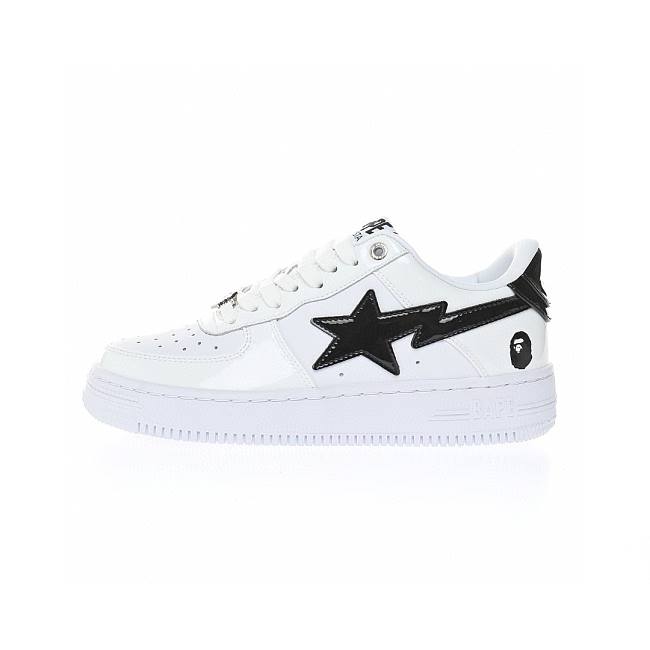 A Bathing Ape Bape Sta Low Grey Black - 1H70-291-002 - 1