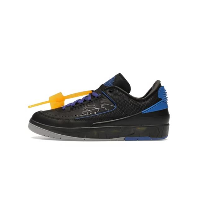 Air Jordan 2 Retro Low SP Off-White Black Blue DJ4375-004 - 1