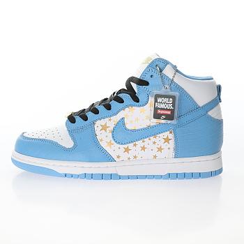 Nike Dunk High Pro SB Supreme Blue Stars 307385-141