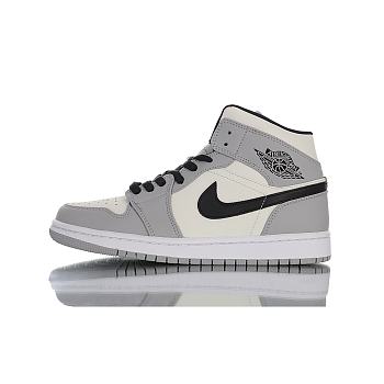 Air Jordan 1 Mid Light Smoke Grey 554724-092