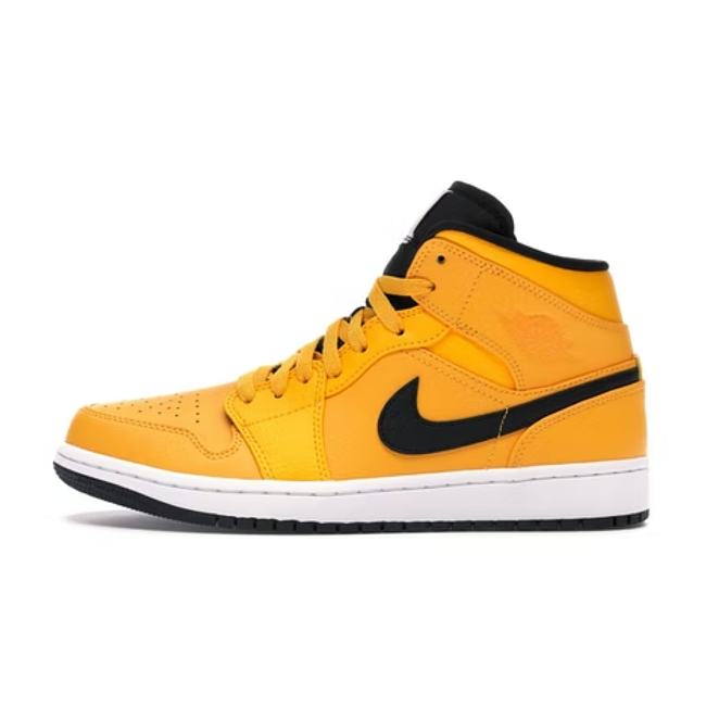 Jordan 1 Mid University Gold Black - 554724-700 - 1
