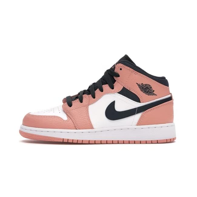 Air Jordan 1 Mid Pink Quartz (GS) 555112-603 - 1