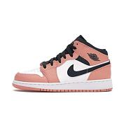 Air Jordan 1 Mid Pink Quartz (GS) 555112-603 - 1