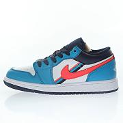 Air Jordan 1 Low White Blue Crimson CV4892-100 - 1