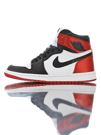 AIR JORDAN 1 RETRO HIGH OG SATIN BLACK TOE CD0461-016