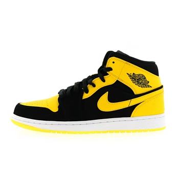 Air Jordan 1 Mid Yellow Black 554724-035