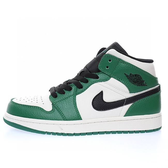 Air Jordan 1 Mid Pine Green/Sail-Black 852542-301 - 1