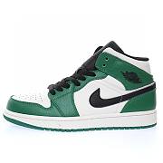 Air Jordan 1 Mid Pine Green/Sail-Black 852542-301 - 1
