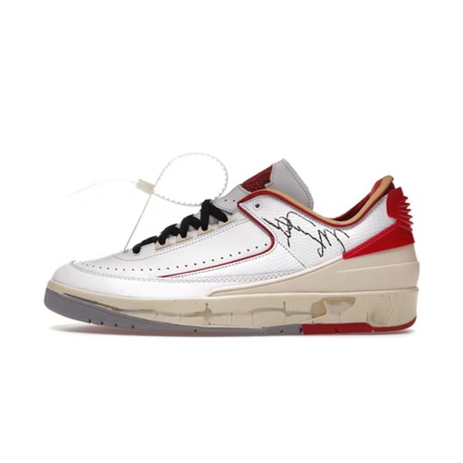 Air Jordan 2 Retro Low SP Off-White White Red - 1