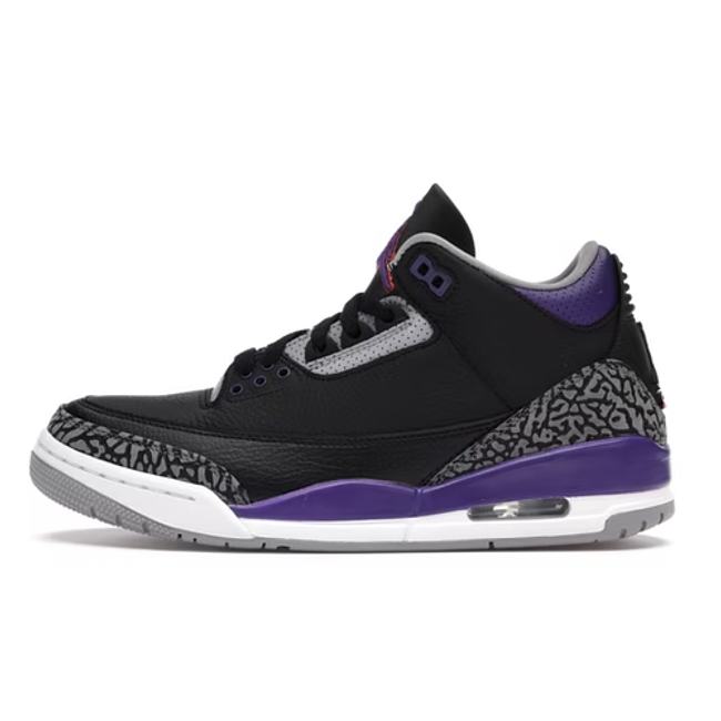 Air Jordan 3 Retro Black Court Purple CT8532-050 - 1